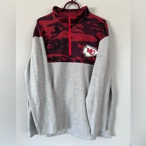 Kansas City Chiefs 1/4 zip shirt
